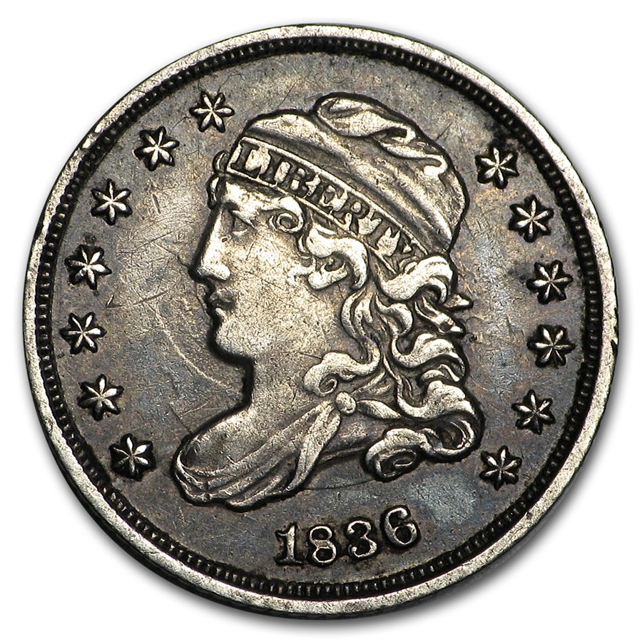 1836 Half Dime XF Coin For Sale Early Half Dimes (1794 1837